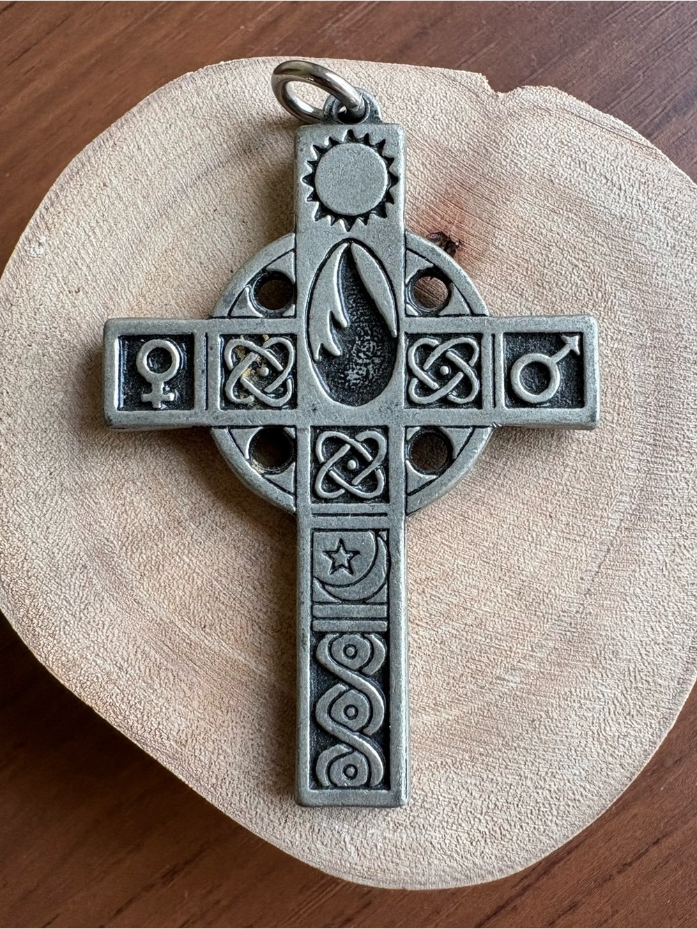 Celtic Cross Pendant - Pewter Finish